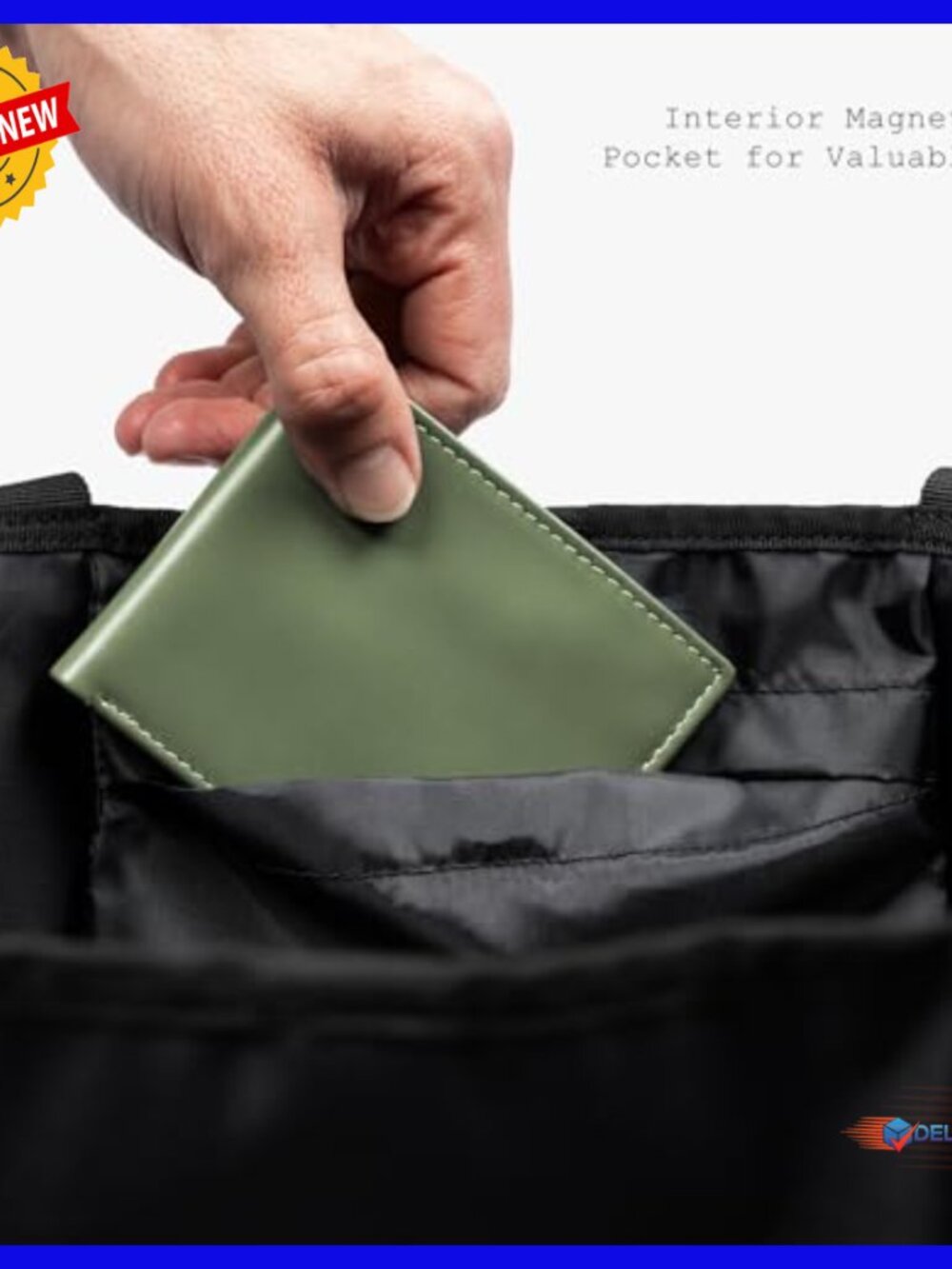 Water-Resistant Tote Diaper Bag with 8 Pockets, 31L Capacity - Picture 2 of 7